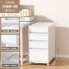Gabinete de Almacenamiento Debajo del Escritorio Tipo Cajón Oficina Caja para Papelería A4 Gabinete de Almacenamiento de Archivos Multicapa Estante de Almacenamiento para el Hogar Extraíble
