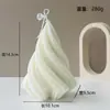 Estilo de Arte Nórdica Vela Aromática Triângulo Espiral Branca Atmosfera Ornamentos Criativos Vela Geométrica