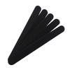 Productos Creativos Portátiles para el Cuidado de las Uñas Forma de Uña Pulida Lima de Madera Curador de Uñas de Madera Monolítico Negro