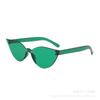 Gafas de Sol Transfronterizas 2026 Estilo Europeo y Americano Gafas de Sol Cat-Eye Únicas Color Caramelo Estilo Callejero Gafas de Sol Cat-Eye Irregulares Europeas y Americanas