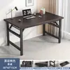 Mesa Plegable Rectangular Mesa de Comedor Portátil Simple para Hogar Escritorio de Alquiler Escritorio para Computadora Mesa Larga Escritorio