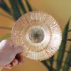 Venta al por mayor de fábrica Estilo de lujo accesible Tazón de vidrio transparente Hogar Tazón grande para ensaladas Tazón de frutas Patrón de corteza Venta al por mayor