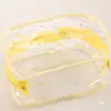 Saco de embalagem para suprimentos de gel de banho de PVC bolsa de mão transparente para shampoo bolsa de acabamento cosmético saco com zíper de plástico