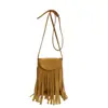 Bolso de Mano con Borla Simple de Diseño de Nicho para Mujer Verano 2026 Nueva Moda Bolso Cruzado de Hombro Retro Simple