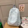 Mochila lisa, fresca y sencilla, para estudiantes universitarias, versátil y elegante, adecuada para viajar, simple y ligera, ideal para viajes de estudio