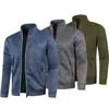 Otoño e Invierno Ropa de Punto para Hombre con Cremallera Larga Mangas Terciopelo Delgado Tops de Moda Chaquetas de Punto Tallas Grandes Conjunto de Tres Piezas para Hombre