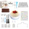 Bandeja Giratória para Bolo Conjunto de 106 Peças Bandeja Giratória para Bolo de Aço Inoxidável Ferramentas para Cobertura e Decoração de Bolos Fabricante Atacado