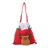 Decoração de Natal Sacola de Presente de Véspera de Natal Sacola de Doces de Natal Sacola de Presente Velhinho Fofo Sacola de Maçã Sacola Tote Infantil