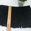 Color negro barba 10cm-50cm moda vestido latino borla barba poliéster borla negra encaje