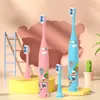 Escova de Dentes Elétrica Sônica para Casa Inteligente para Crianças, Cerdas Macias, Totalmente Automática, À Prova d'Água, Recarregável, Conjunto para Casal, Versão Presente