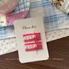 Grampo de Cabelo Infantil de Tecido Renda Botão Laço para Meninas BB Clip Mini Pequeno Lateral para Cabelo Solto e Franja
