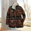 2025 Estação Independente Temu Moda Feminina Jaqueta de Algodão Plissada Estampa Floral Digital Botão 6 Jaquetas de Algodão Femininas