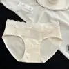 Encaje de tiro largo 10A antibacteriano para niñas 2024 nuevo para damas tiro otoño e invierno cintura agradable a la piel sexy bragas