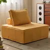 Sofá modular Piedmont para salas de estar pequeñas, sofá modular de bloques libremente combinable para hoteles y casas de huéspedes
