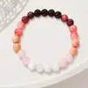 Pulseira boho chic e requintada de citrino natural e ágata, presente de festa, pulseira de contas estilosa