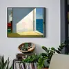 Pintura de fama mundial para decoración de pared de sala de estar, mural de dormitorio "Habitación junto al mar" de Hopter, arte de pared de paisaje para comedor de casa de huéspedes