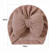 Gorro infantil con lazo grande a rayas, gorro indio con fontanela para neonatos, gorro infantil de algodón TUME