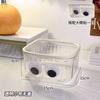 Lixeira de mesa fofa Mini Mesa de dormitório de estudante de desenho animado Mesa de jantar Quarto Cama tamanho pequeno Armazenamento de lixo Caixa