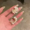 Brincos florais frescos estilo floresta para mulheres, estilo férias na praia primavera/verão, moda dopamina, brincos de tarraxa elegantes e bonitos