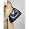 Coreia do Sul Bolsa Baguete de Nicho Feminina 2024 Nova Bolsa Meia-Lua Versátil de Ombro Portátil de Alta Qualidade Elegante Bolsa de Braço