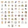 60 Pegatinas de Hámster de Dibujos Animados, Animales Pequeños, Lindas y Creativas para Cuadernos Infantiles, Pegatinas Decorativas Impermeables