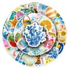 50 Piezas de Pegatinas de Graffiti Estilo Ins de Playa Verano Pequeñas Frescas Creativas Decorativas para Funda de Teléfono Móvil Pegatinas para Cuaderno Guka