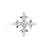 Jiangtai F136 Aleación de Titanio Joyería Espina Cruz Zircón G23 Cuerpo de Aleación de Titanio Joyería para Piercings Aretes