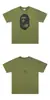 Camiseta Unisex Casual Holgada de Manga Corta con Estampado de Camuflaje Clásico Flor de Cerezo Monte Fuji de Marca de Moda Pe