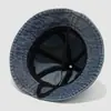 Estilo de mezclilla lavada para bebés y niños, nuevo y elegante sombrero de pescador lindo con orejas y cordón personalizado