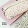 Estuche Floral Fresco y Sencillo Estilo Ins Alta Calidad Gran Capacidad Corazón de Niña Caja para Bolígrafos Papelería Bolsa de Almacenamiento de Una Sola Capa para Estudiantes
