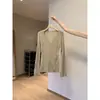 Estilo Novo Primavera e Outono Gola V Emagrecedor Manga Longa Base Tricô Top Elegante Manga Sino Roupa de Baixo Suéter para Mulheres
