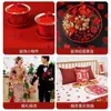 Decoração de Cama de Casamento Mini Palavras Felizes Lançadas à Mão Decoração de Quarto de Casamento Fruteira Criativa de Casamento Escadinha Feliz Pequenas Palavras Felizes