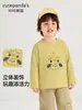 Kaka Panda roupas infantis camiseta de manga comprida para meninos e meninas outono e primavera roupa de outono para meninas blusa de outono para bebê base shirt moderna
