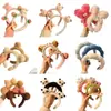 Diademas de Animales de Dibujos Animados Lindas y Originales para Mujer, Estilos Mixtos al por Mayor, Diseño de Corona Alta Hace que la Cara se Vea Más Pequeña, Accesorios para el Cabello de Cuadros