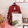 Mochila de Gran Capacidad Transfronteriza 2024 Nueva Simple Letra Mochila Escolar para Estudiante de Secundaria Mochila de Viaje Ligera de Moda