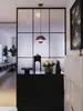 Mampara de baño onda de agua mampara de ducha pintura al óleo sobre cristal inodoro separación húmedo-seco pantalla de baño de olas