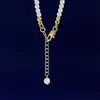 Collar de Perlas Estilo Coreano para Mujer Estilo Elegante Lujo Ligero Perlas de Bebé Accesorios Básicos Cadena para el Cuello de Celebridad Cibernética Cadena para la Clavícula con Perlas