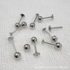 Acero Inoxidable 316 en Blanco DIY Rosca Externa Bola Redonda 16g Perno para Lengua Arete G23 Aleación de Titanio Accesorios de Joyería para Perforación