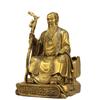 Decoración de estatua de latón del Dios doctor Hua Tuo Museo de Medicina China Farmacia Maestro hada Hua Tuo Rey de la Medicina Santo médico culto estatua de cobre venta al por mayor