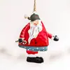 Retro Americano Velho Natal Anjo de Ferro Velho Homem Pequeno Pingente Acessórios Decorativos Carteira Celular Pingente Chaveiro