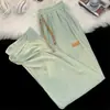 2026 Calças Casuais Masculinas Novas Verão Finas Retas Secagem Rápida Tendência Calças Esportivas Soltas Wide-Leg Longas