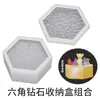 Molde de Caja de Almacenamiento de Diamantes de Resina DIY Amapola Rectangular Ovalado Hexagonal Tarro de Almacenamiento Apilable Molde de Silicona
