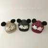 Gorro de Bebé Primavera y Otoño Mezclilla Ala Suave Gorra con Visera para Niños y Niñas Orejas Lindas de Mickey Gorra de Béisbol Súper Linda
