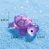 TikTok Online Celebrous Luminous Little Turtle Micro Paisagem Criativa DIY Decorações Acessórios Tartaruga Mini Resina Pequenos Enfeites