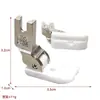 Pie Prensatelas Máquina de Coser Plana Todo Acero Juego de Pies Prensatelas Máquina de Coser Industrial Pie Prensatelas para Dobladillo Enrollado Industrial Combinación Venta al por Mayor
