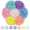 Caja de 7 flores de ciruelo color arcilla suave traje diy clip para el pelo de gel de crema funda de teléfono móvil decoración de arcilla suave estrella de amor
