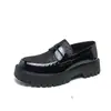 Colección Otoño 2026: Mocasines de Piel para Hombre, Sin Cordones, Puntera Redonda, Tacón Grueso, Zapatos de Piel, Zapatos Sin Cordones para Hombre, Tallas Grandes, Zapatos Casuales