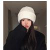 Gorro de lana para otoño e invierno, con gran circunferencia de cabeza, ideal para combinar con todo, informal, para el frío, cálido, para amantes de la protección auditiva, de punto.