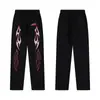 Conjunto de Sudadera con Capucha y Pantalones de Marca de Tendencia Hellstar Europeo y Americano Transfronterizo Estampado de Letras Holgado de Tendencia