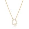 Amazon Caliente Exquisito Collar de 26 Letras Inglesas Incrustado de Diamantes Cadena de Clavícula Joker Adecuado para Diversas Ocasiones